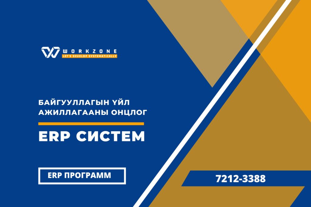 Байгууллагын үйл ажиллагааны онцлог- ERP систем