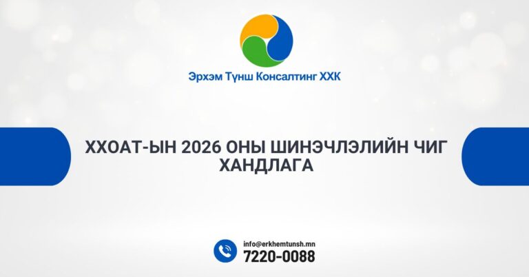 ХХОАТ-ын 2026 оны шинэчлэлийн чиг хандлага